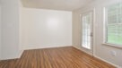 Eat-in Kitchen area with plank flooring 