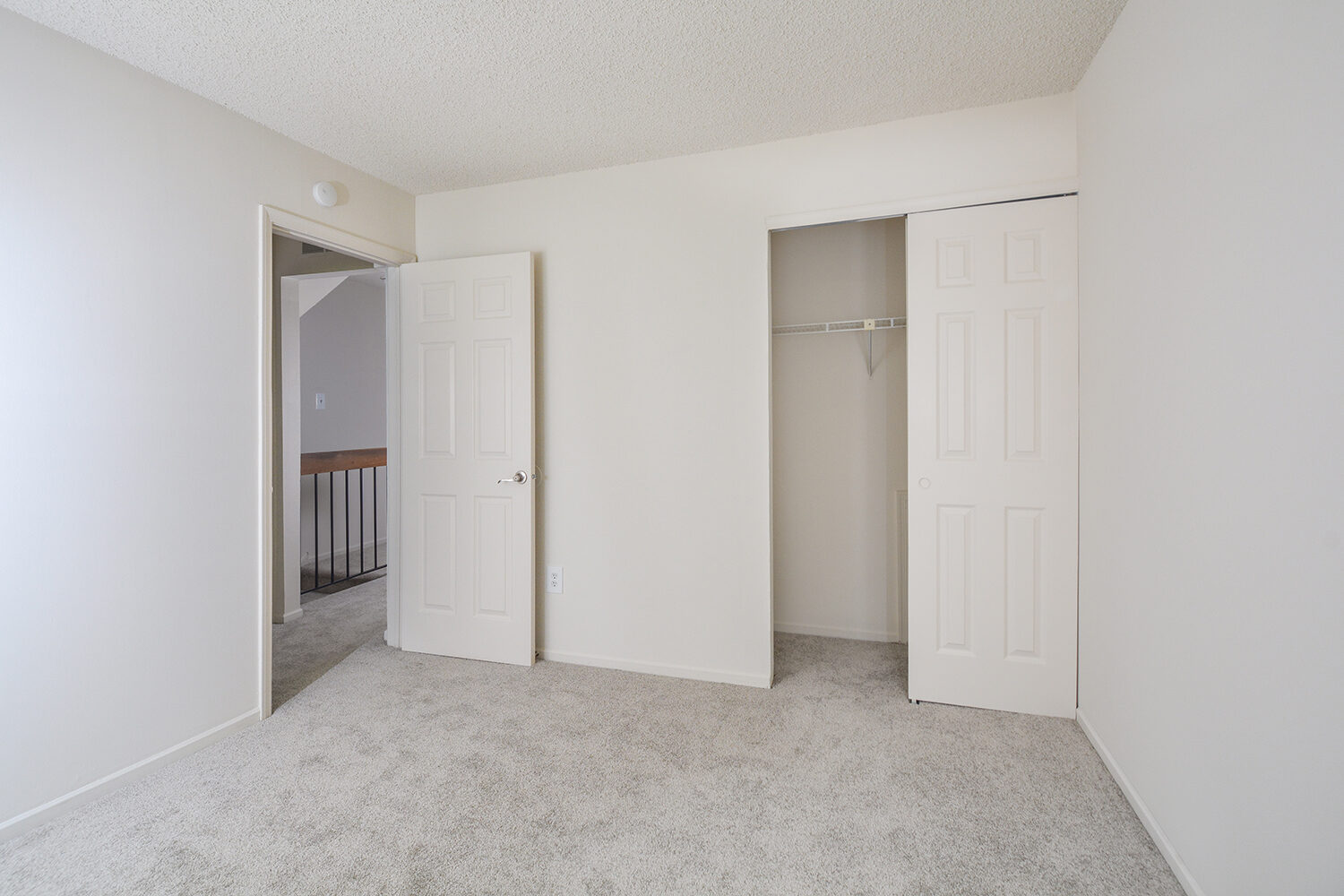 bedroom with large closet 