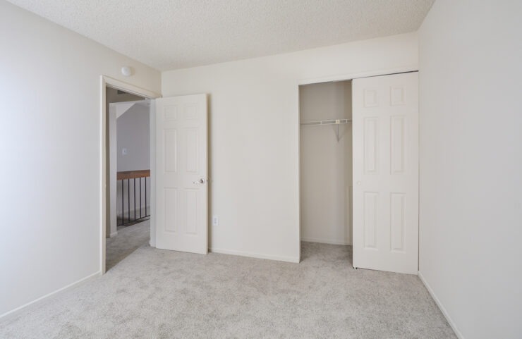 bedroom with large closet 