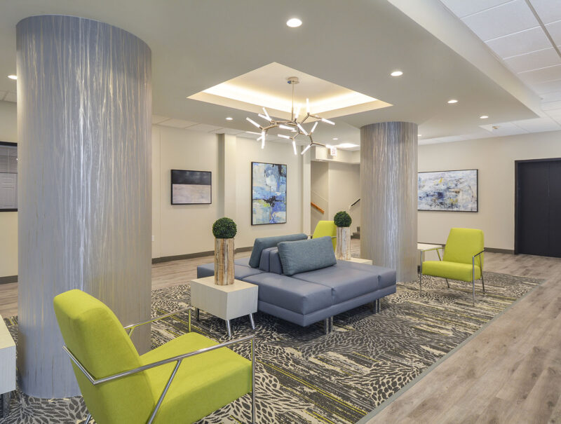 Relaxing Lobby With A Variety Of Seating 