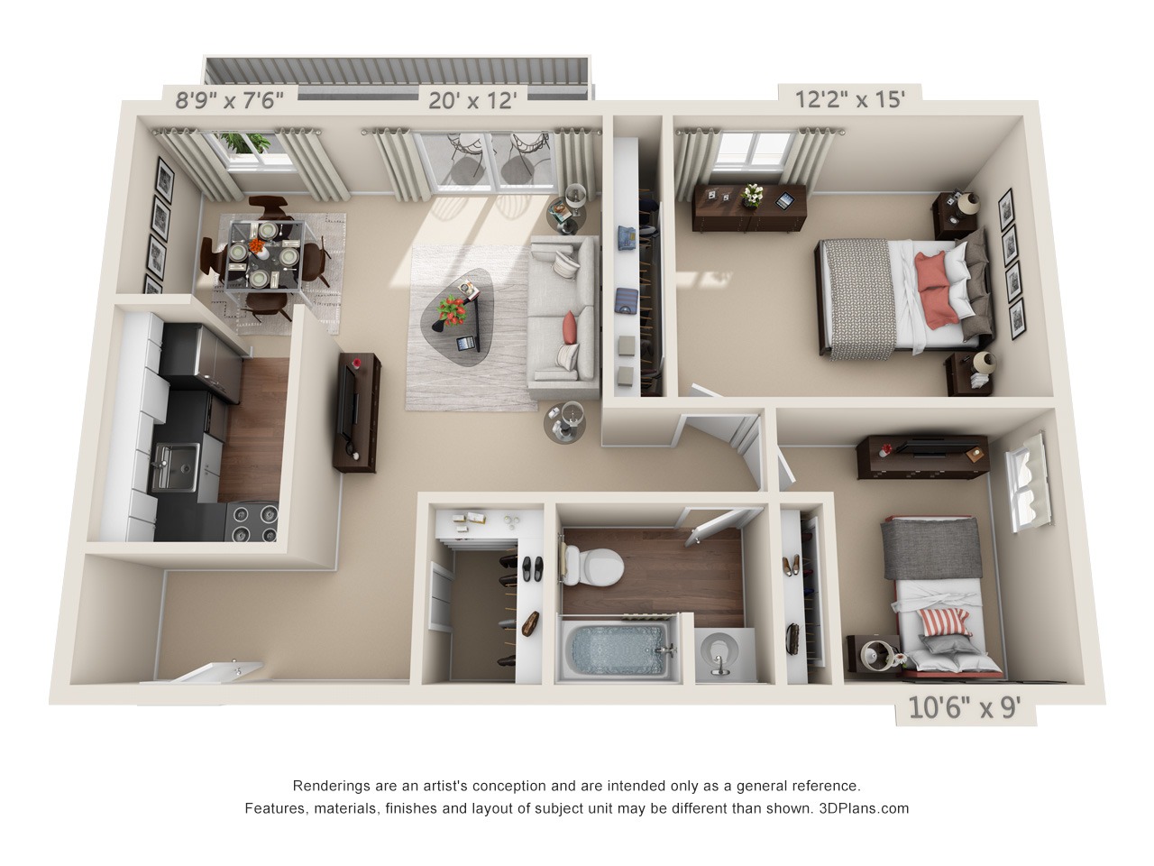 2 bedroom apartment in philadelphia