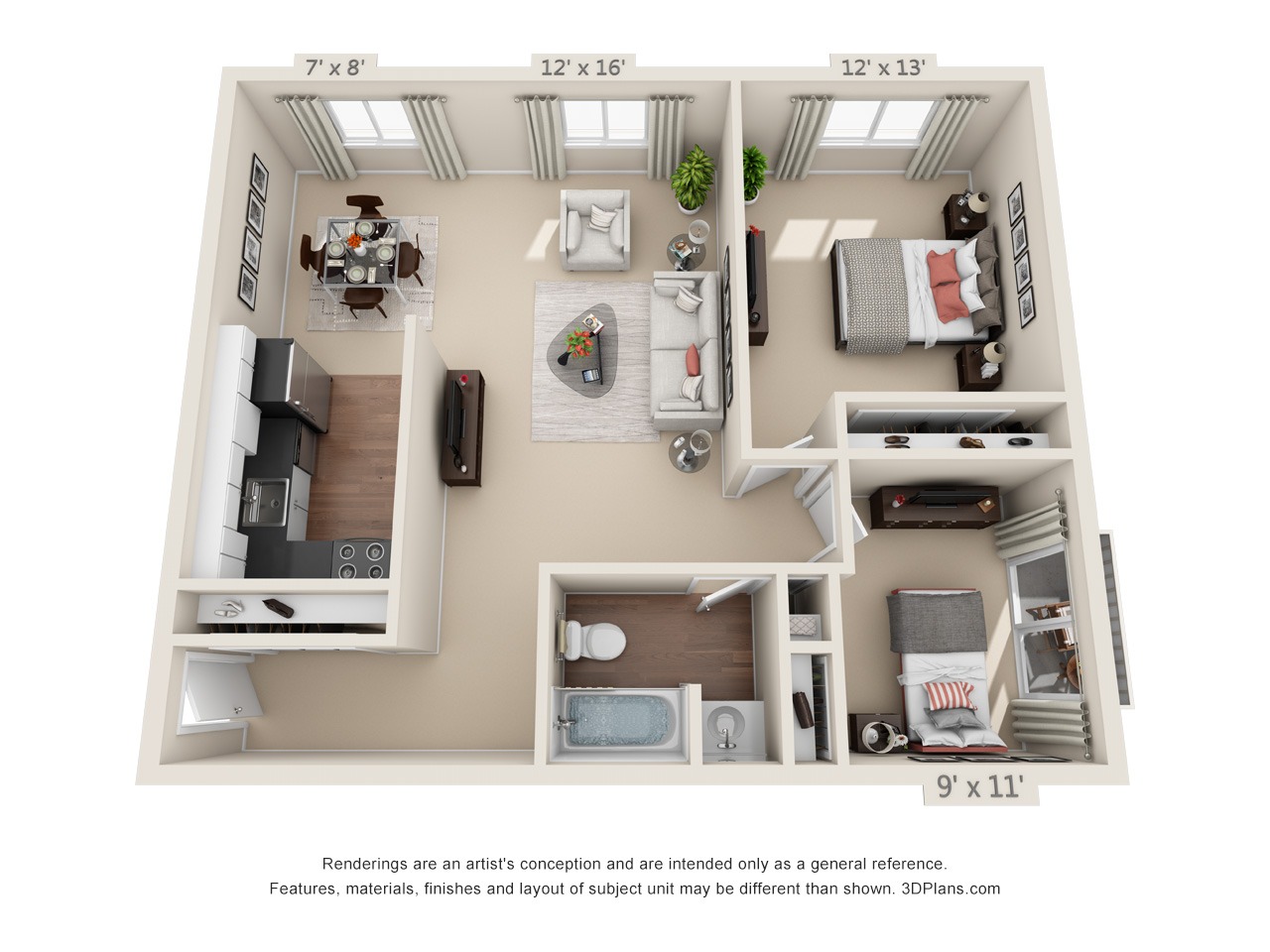 2 bedroom apartment in philly