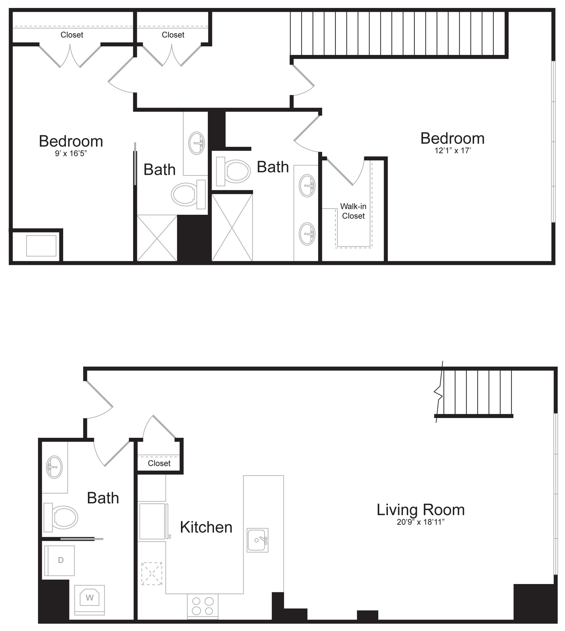 B2K - 2 Bed 2 Bath - 1,774 SF