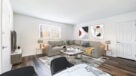 virtually staged living area