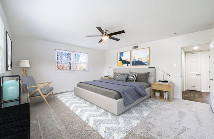 Virtually Staged bedroom