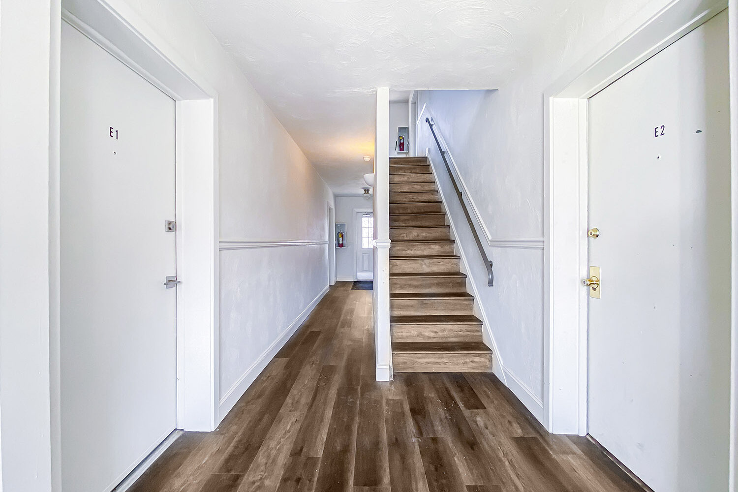hallway and apartment entrances
