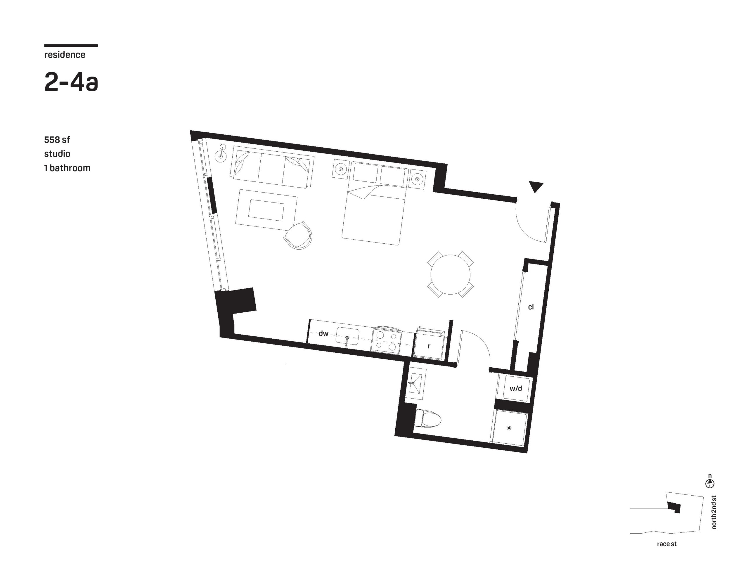 Studio apartment in old city