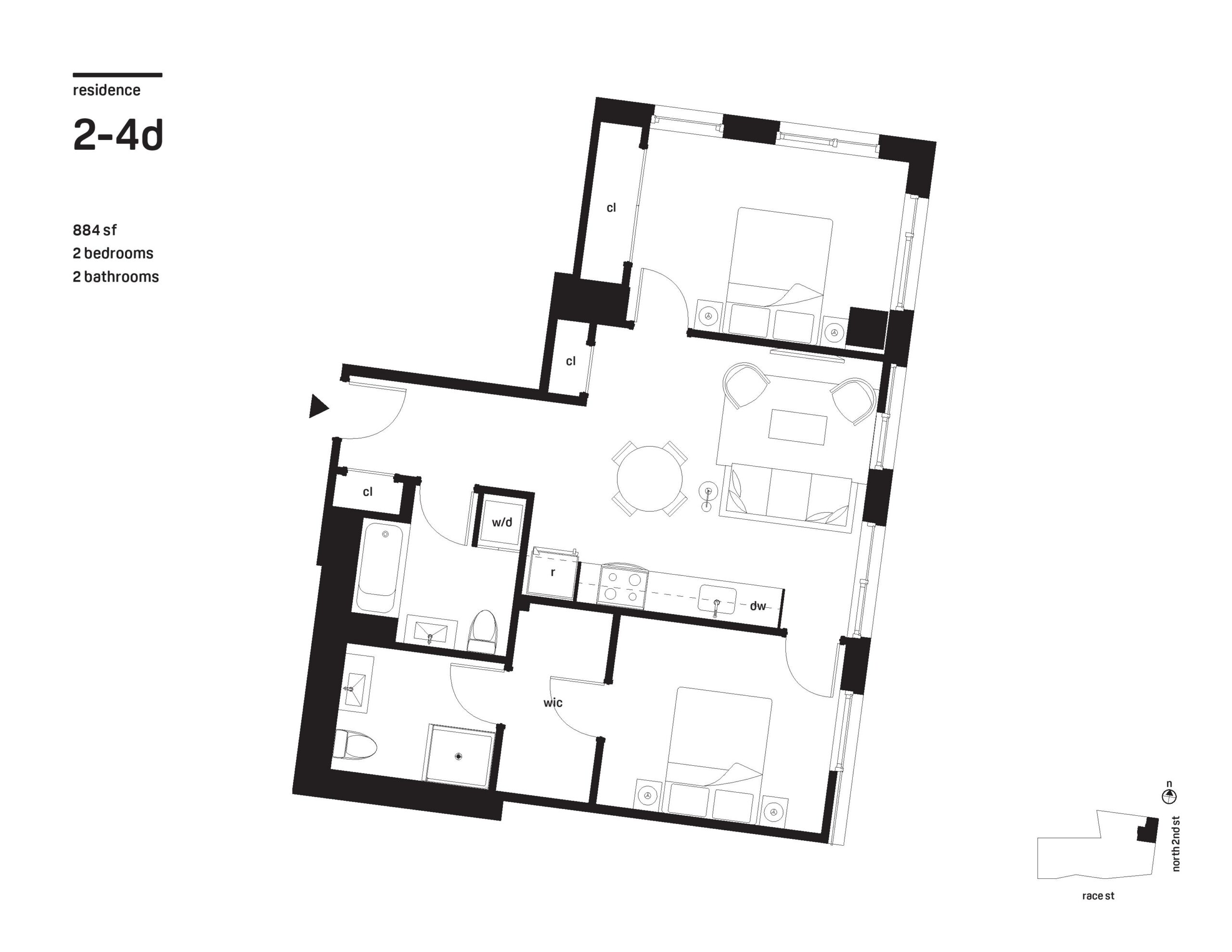 2 Bedroom - 2 Bathroom