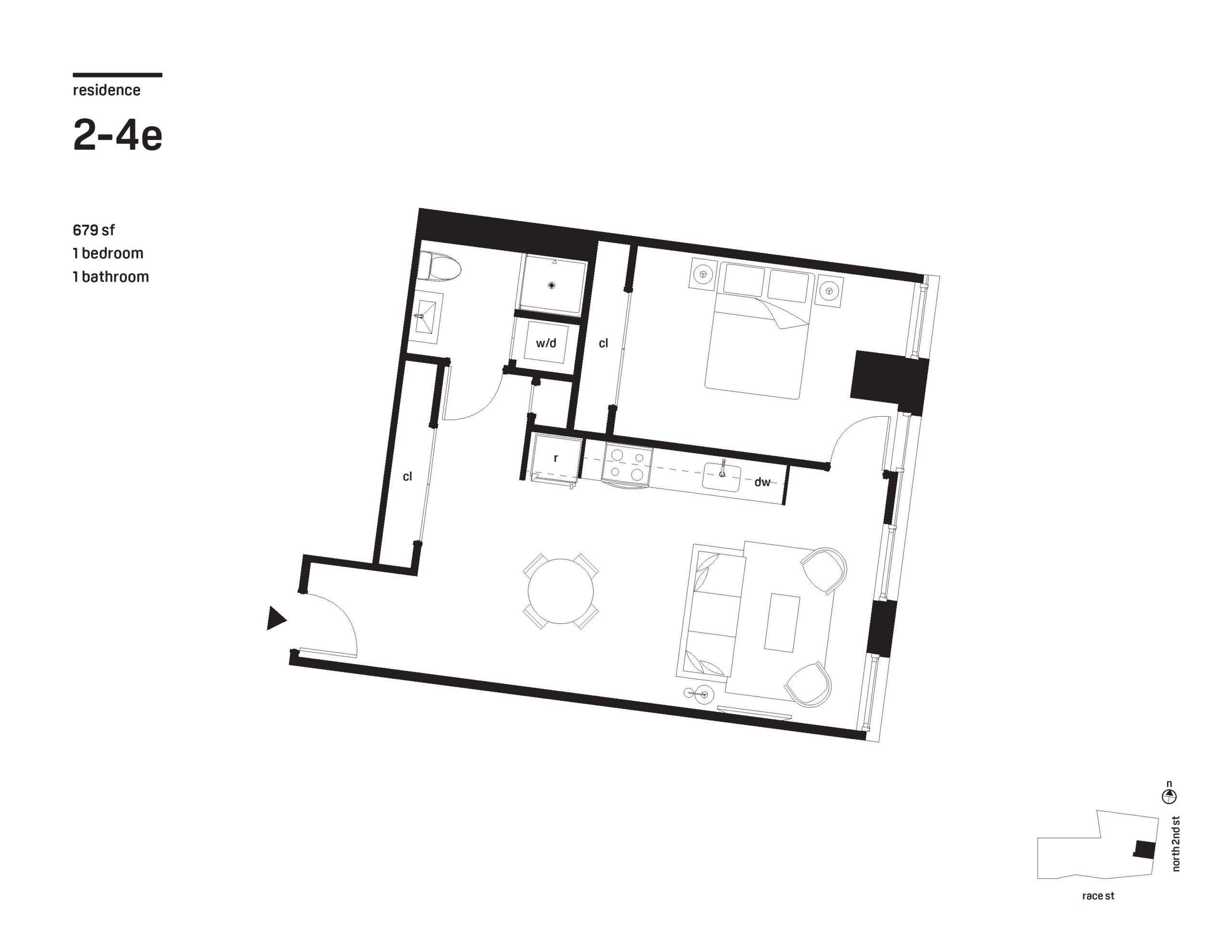 1 Bedroom - 1 Bathroom