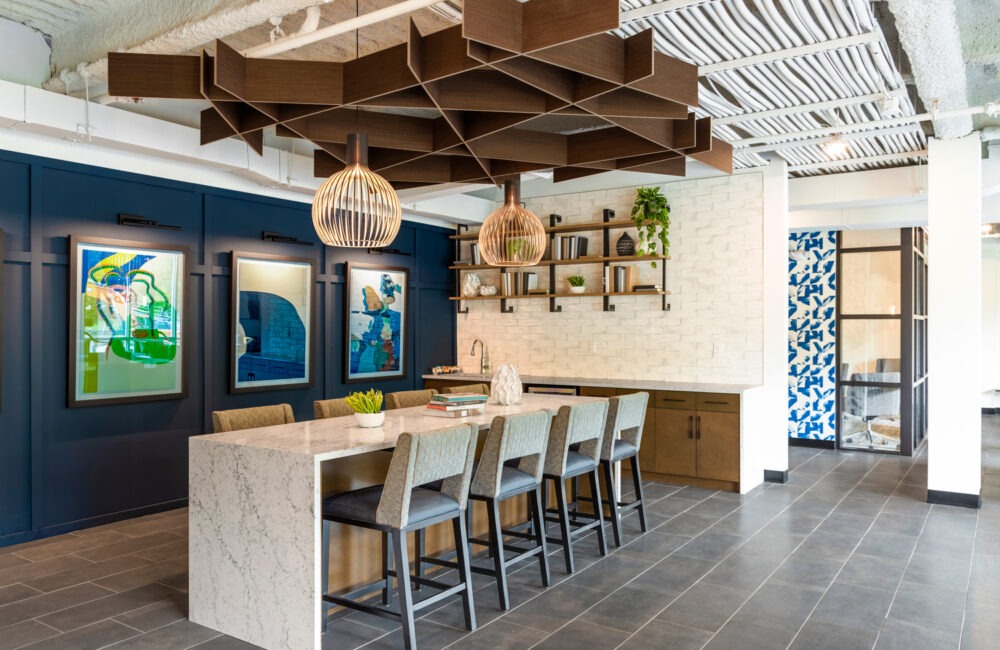 bar area in the clubroom