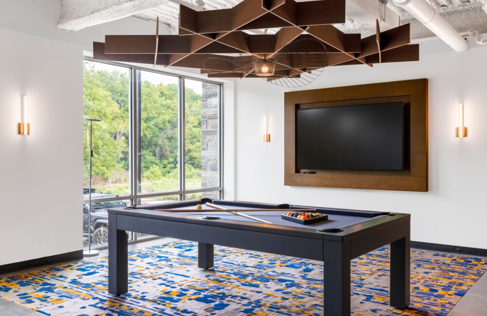 billiards in the club room