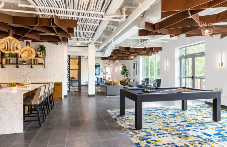 overview of the modern club room