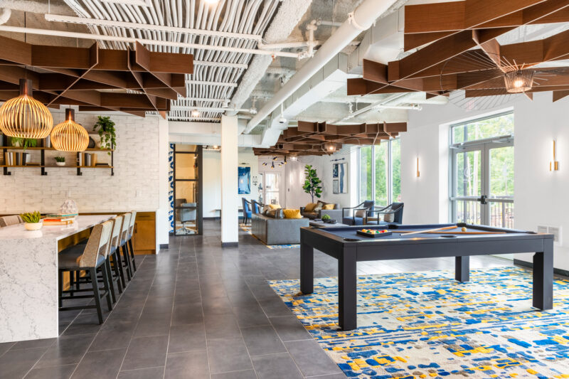 Modern Club Room with Kitchenette, Coffee Bar and Table Games
