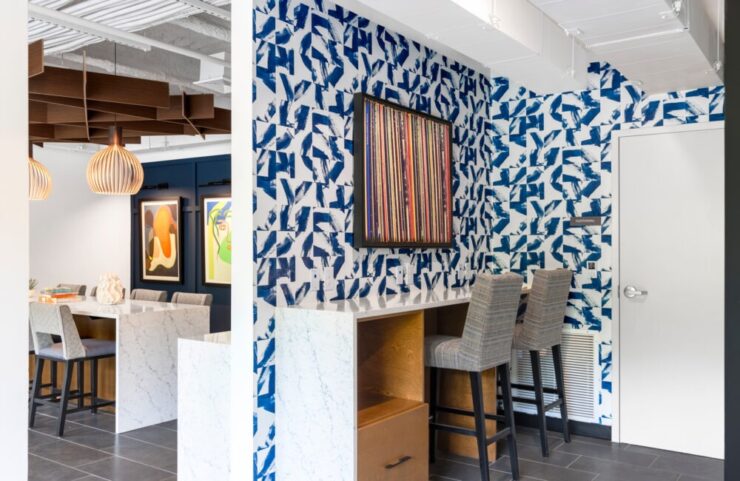 business hub in the club room