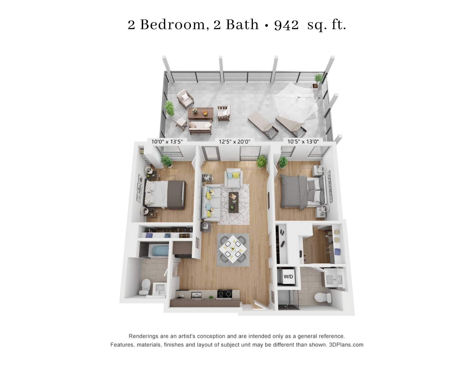 2 Bedroom - 2 Bathroom