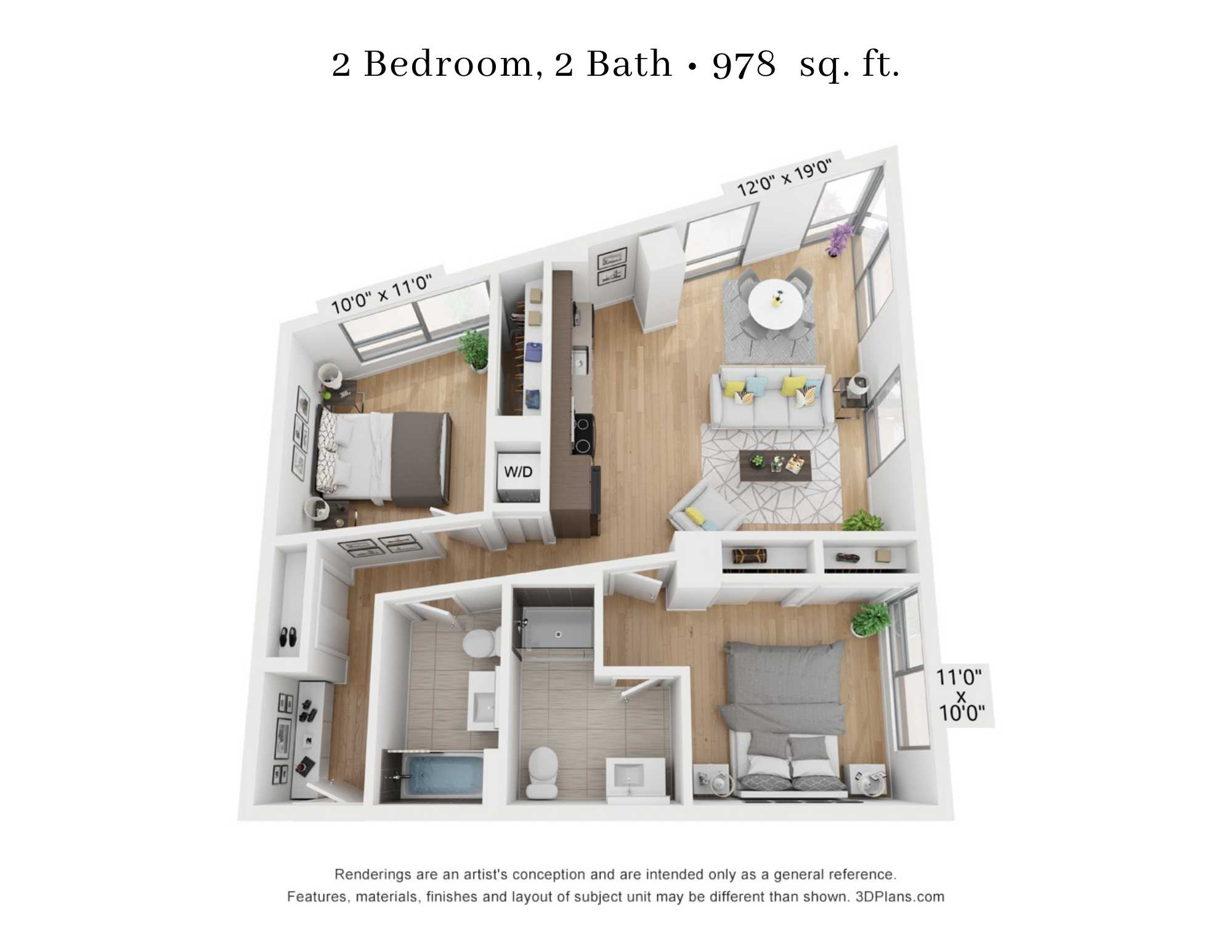 2 Bedroom - 2 Bathroom