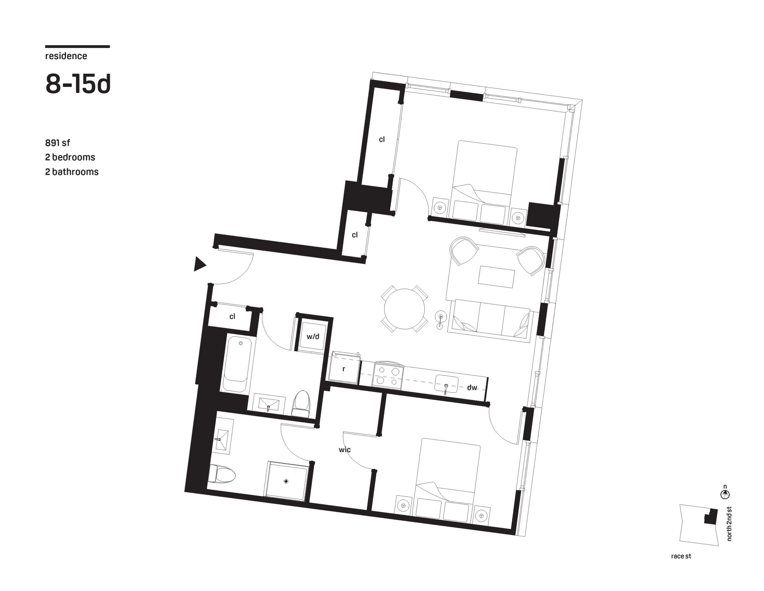 2 Bedroom - 2 Bathroom
