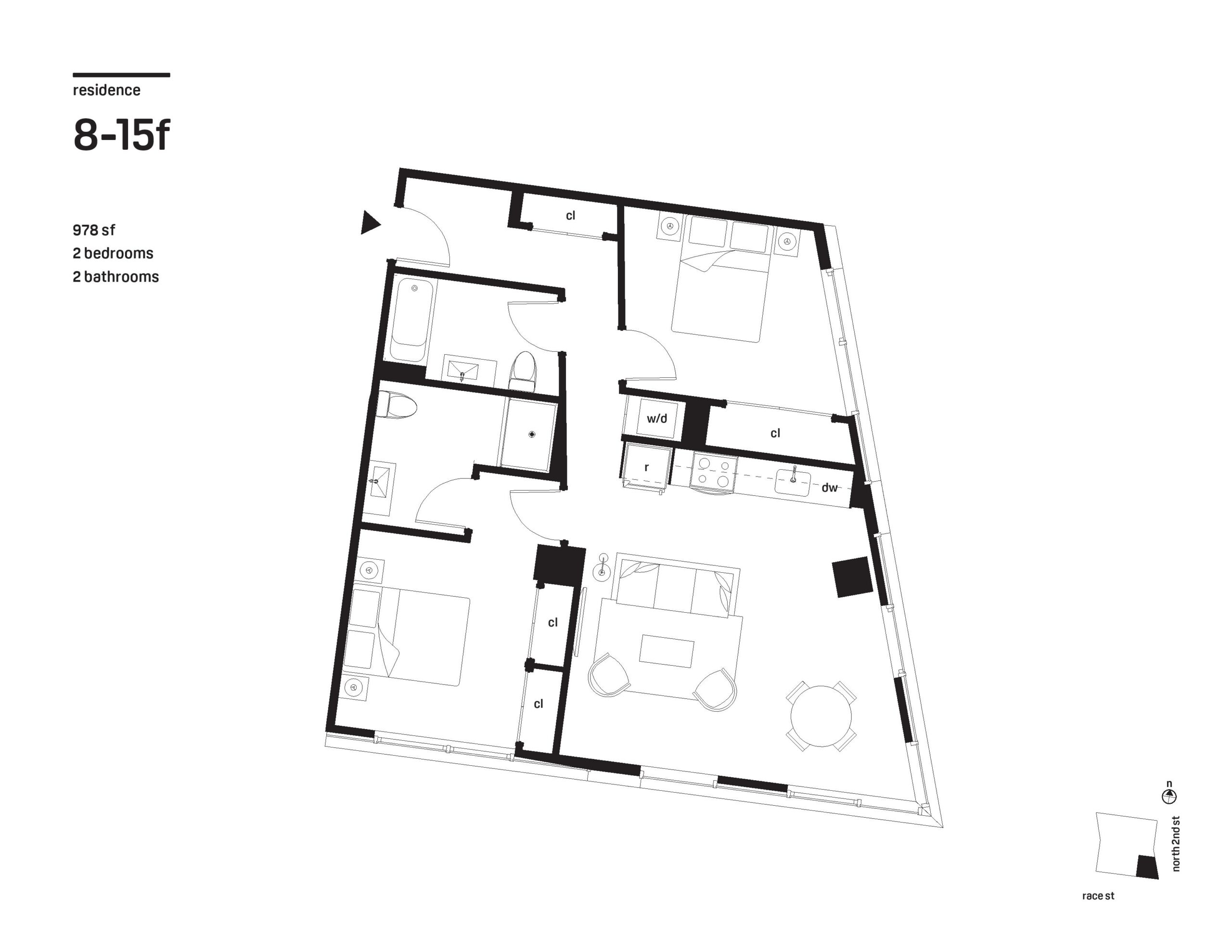 2 Bedroom - 2 Bathroom