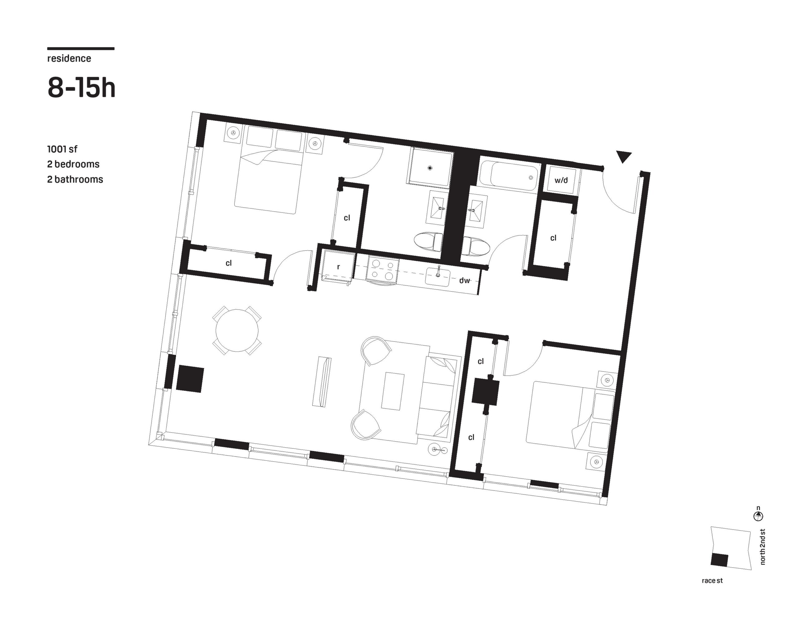 2 Bedroom - 2 Bathroom