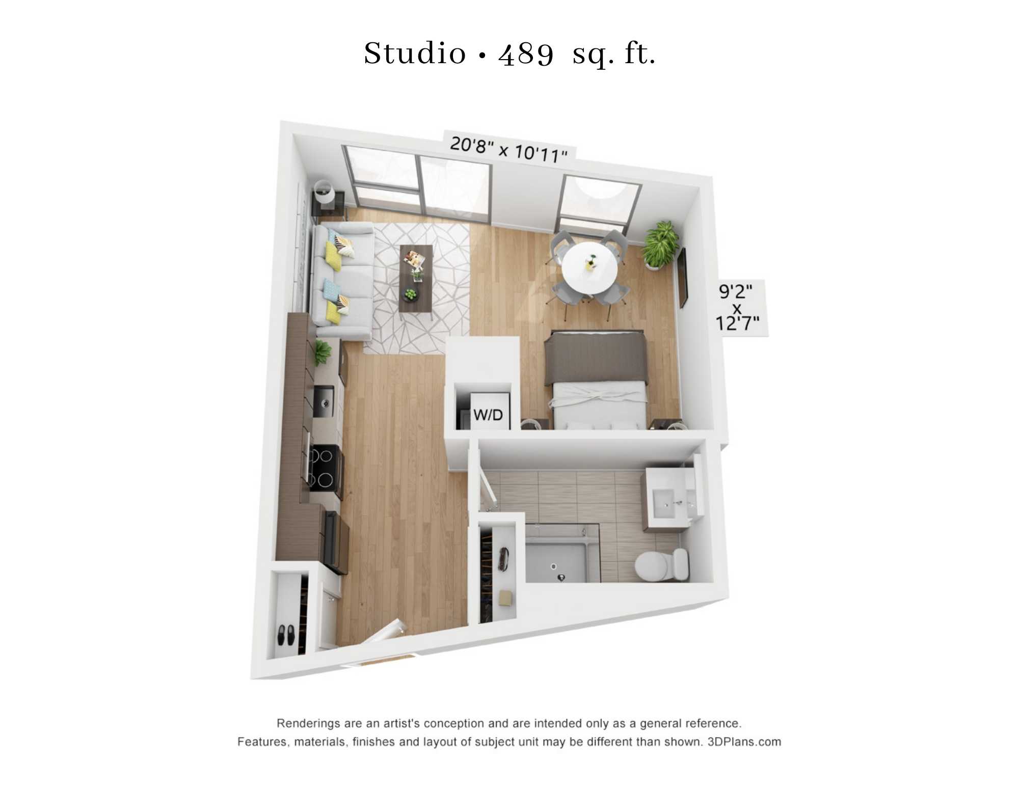 Studio apartment in center city philadelphia