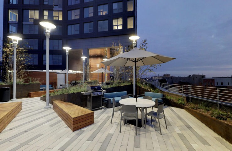 outdoor dining and barbecue BBQ area