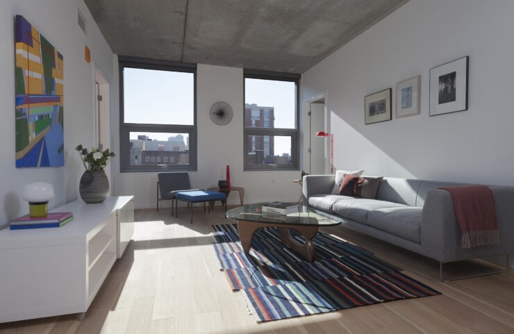 ample windows in modern layout