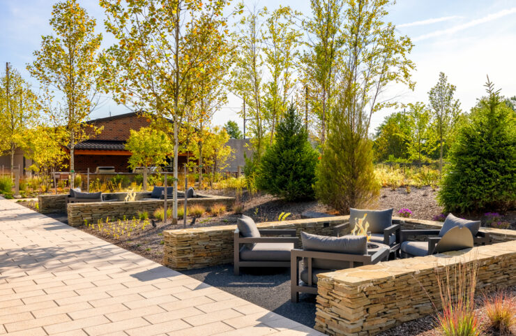 fire pit areas with comfy seating