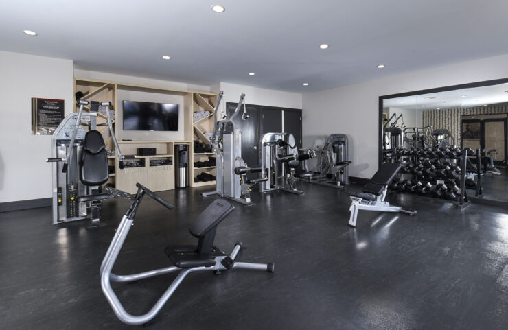 Spacious Health Club Style Fitness Center 