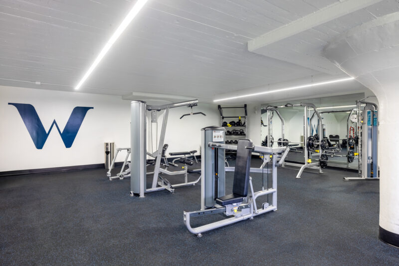 Fitness Center with Cardio and Free Weight Equipment