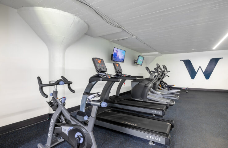 Fitness Center with cardio machines