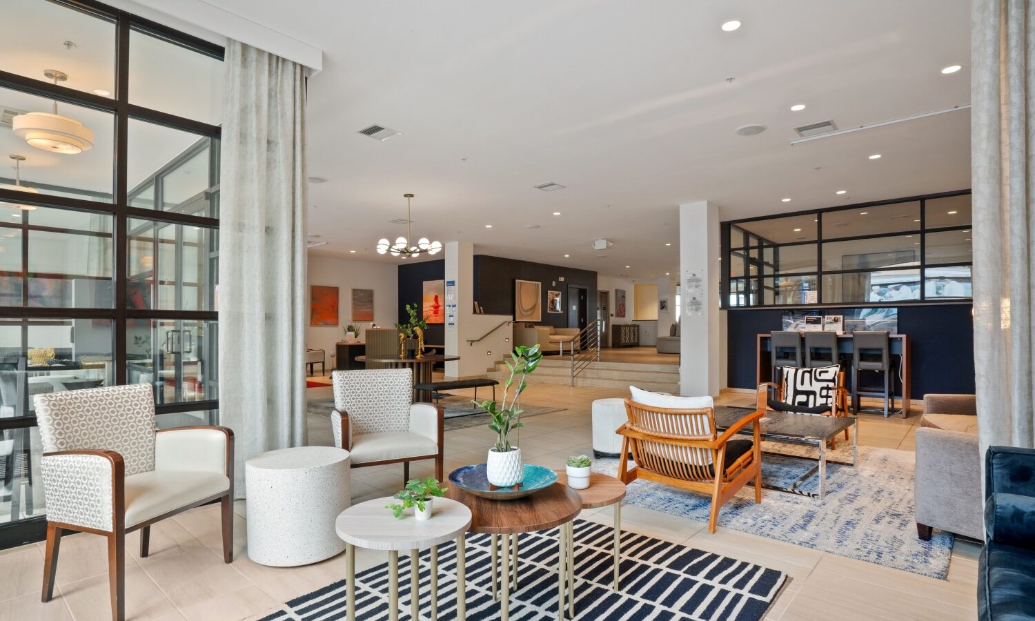 Sophisticated resident lounge