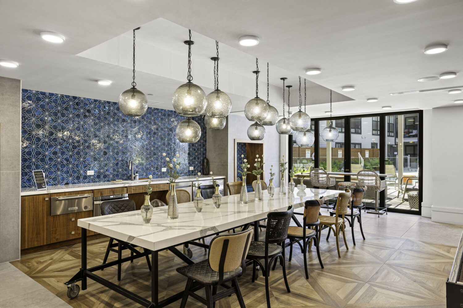 Spacious club room with catering kitchen