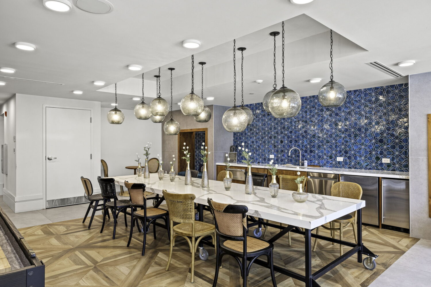 Spacious club room with catering kitchen