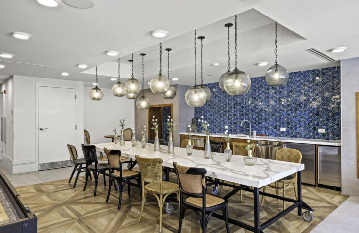 Spacious club room with catering kitchen