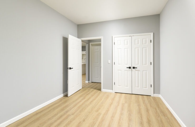 Bedroom in two-bedroom apartment