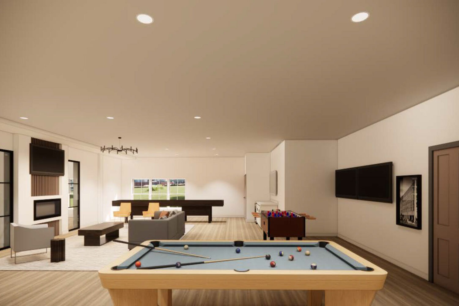 Resident Lounge With A Variety Of Games