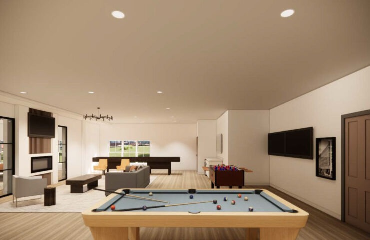 Resident Lounge With A Variety Of Games