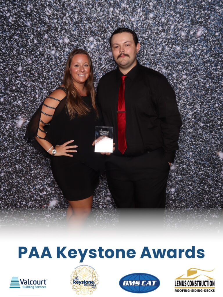 PAA Keystone award winners at photobooth