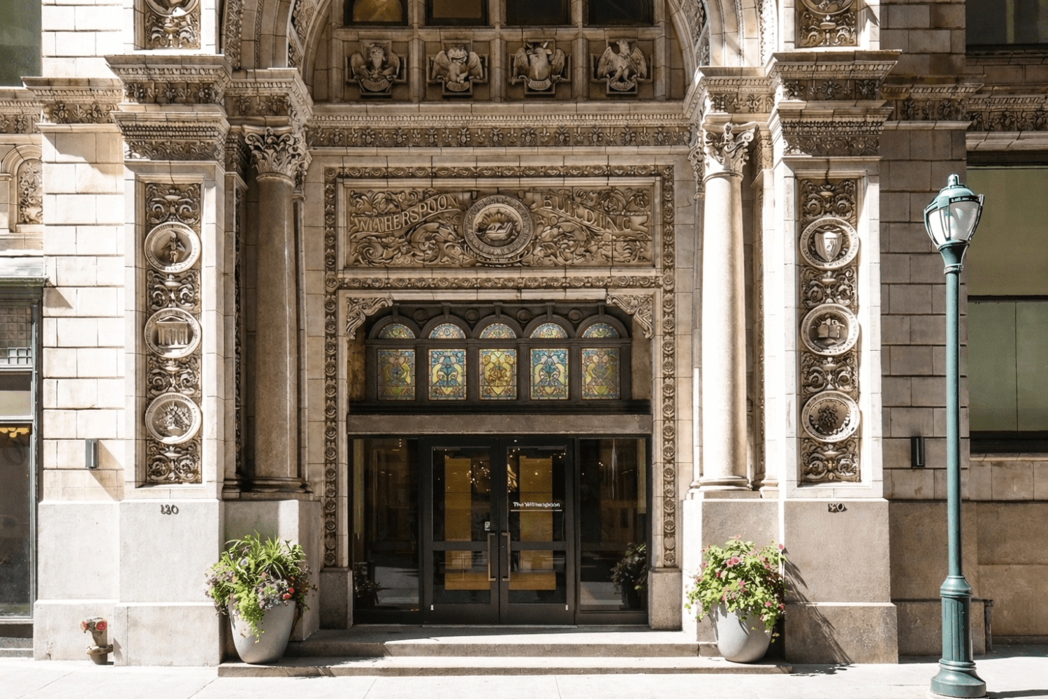 The Witherspoon Apartments' terra cotta facade
