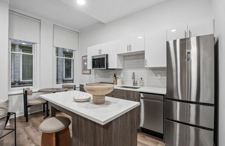 Kitchen center city apartments