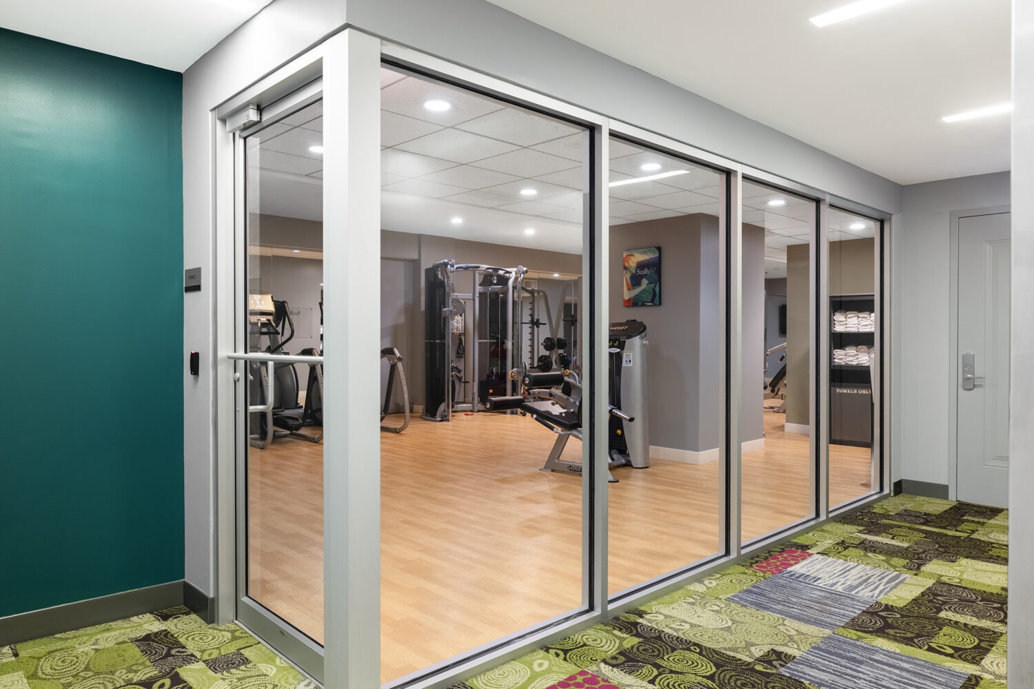 entrance to the fitness center 