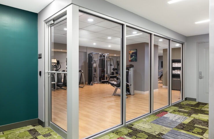 entrance to the fitness center 